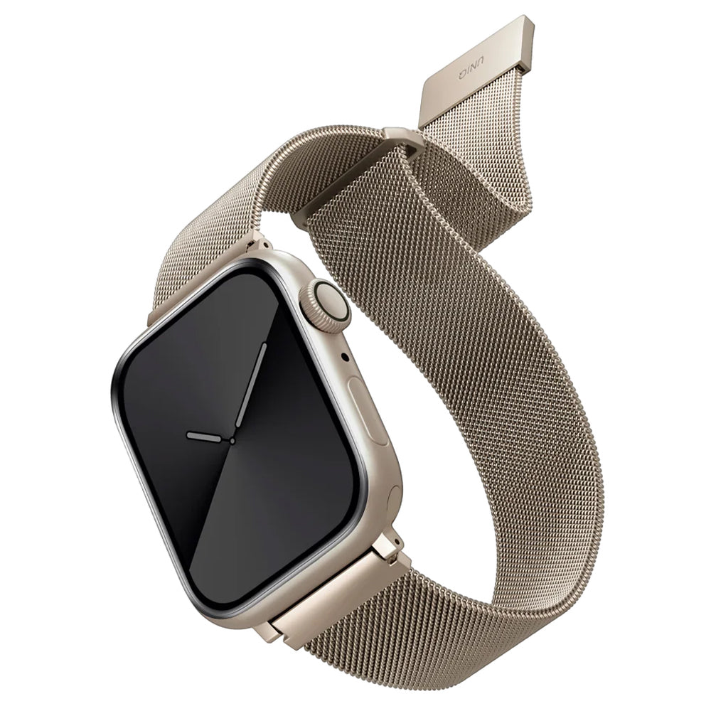Curea UNIQ Dante pentru Apple Watch 42mm / 41mm / 40mm / 38 Series, Aurie