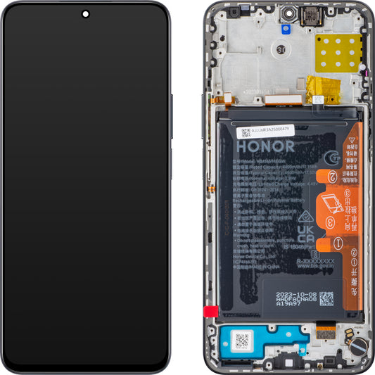 Display cu Touchscreen Honor 90 Lite, cu Rama si Acumulator, Negru (Midnight Black), Service Pack 0235AEUH