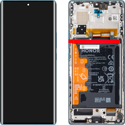 Display cu Touchscreen Honor 70, cu Rama si Acumulator, Albastru (Icelandic Frost), Service Pack 0235ACMJ