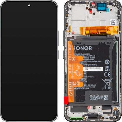 Display cu Touchscreen Honor 400, cu Rama si Acumulator, Negru (Midnight Black), Service Pack 0235APNM