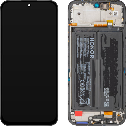 Display cu Touchscreen Honor 600 Smart, cu Rama si Acumulator, Negru (Velvet Black), Service Pack 0235AUEV