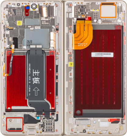 Display cu Touchscreen Honor Magic V5, cu Rama, Sub Inner, Alb (Ivory White), Service Pack 0235AQBV