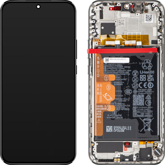 Huawei nova 12s - Display cu Touchscreen, cu Rama si Acumulator, Negru, Service Pack 02356BMX