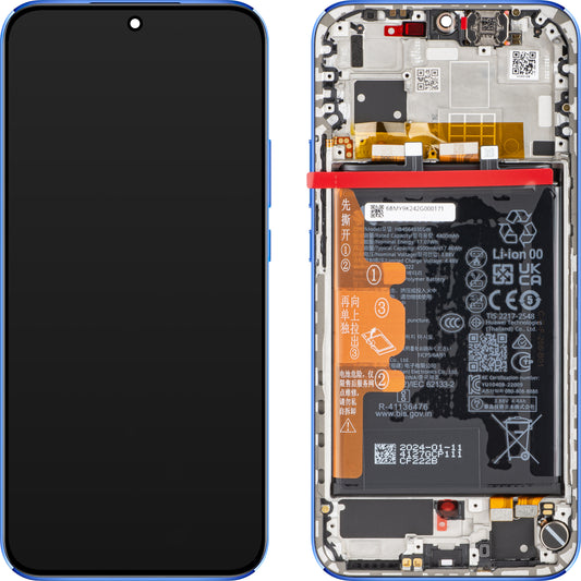 Huawei nova 12s - Display cu Touchscreen , cu Rama si Acumulator, Albastru, Service Pack 02356BMY