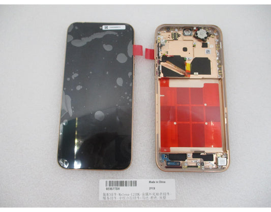 Display cu Touchscreen Huawei Pura 90s Pro, cu Rama, Portocaliu (Orange Soda), Service Pack 02357TSH