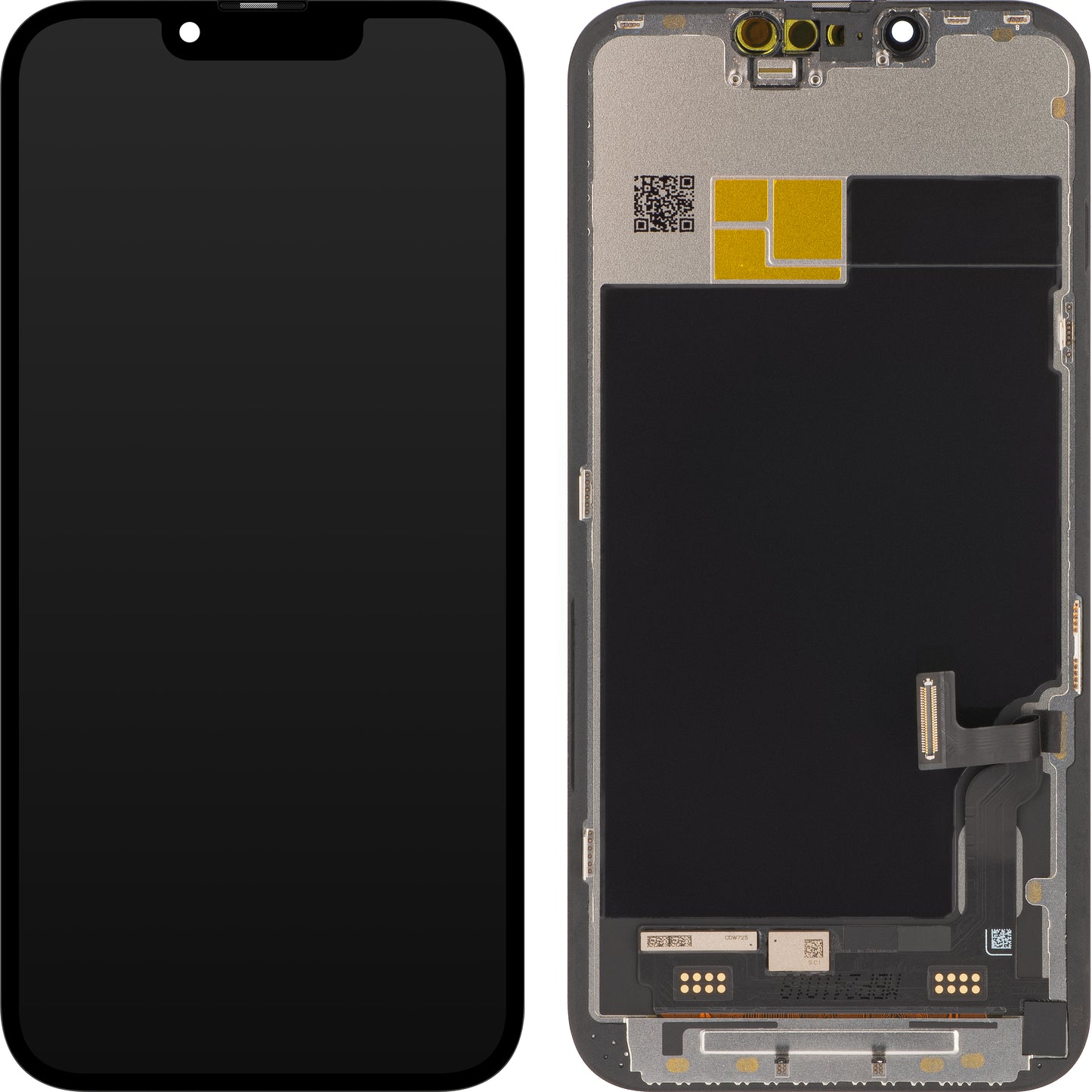 Display cu Touchscreen JK pentru Apple iPhone 13, cu Rama, Versiune OLED IC Movable, Negru