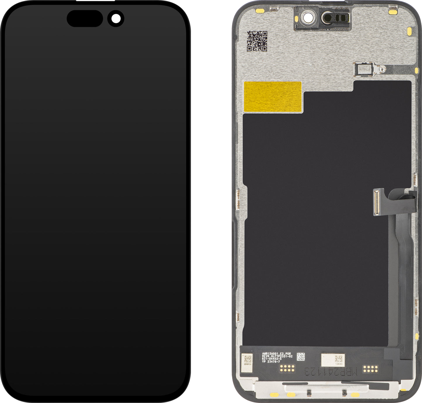 Display cu Touchscreen JK pentru Apple iPhone 15 Pro Max, cu Rama, Versiune LCD In-Cell, Negru