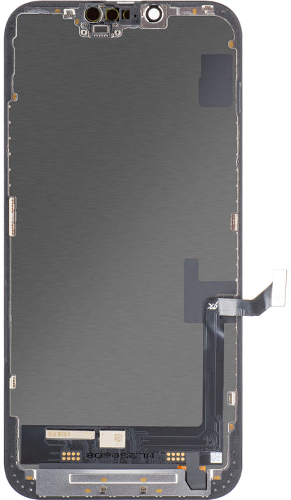 Display cu Touchscreen JK pentru Apple iPhone 14 Plus, cu Rama, Versiune LCD In-Cell, Negru
