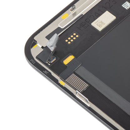 Display cu Touchscreen JK pentru Apple iPhone 15 Pro Max, cu Rama, Versiune LCD In-Cell, Negru
