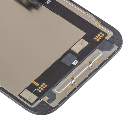 Display cu Touchscreen JK pentru Apple iPhone 16, cu Rama, Versiune LCD In-Cell IC Movable, Negru