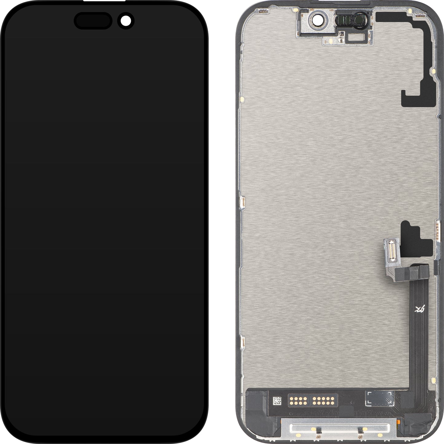 Display cu Touchscreen JK pentru Apple iPhone 17, cu Rama, Versiune LCD In-Cell IC Movable, Negru