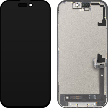 Display cu Touchscreen JK pentru Apple iPhone 17, cu Rama, Versiune LCD In-Cell IC Movable, Negru
