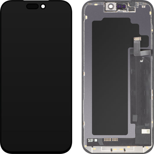 Display cu Touchscreen JK pentru Apple iPhone 17 Pro Max, cu Rama, Versiune LCD In-Cell IC Movable, Negru
