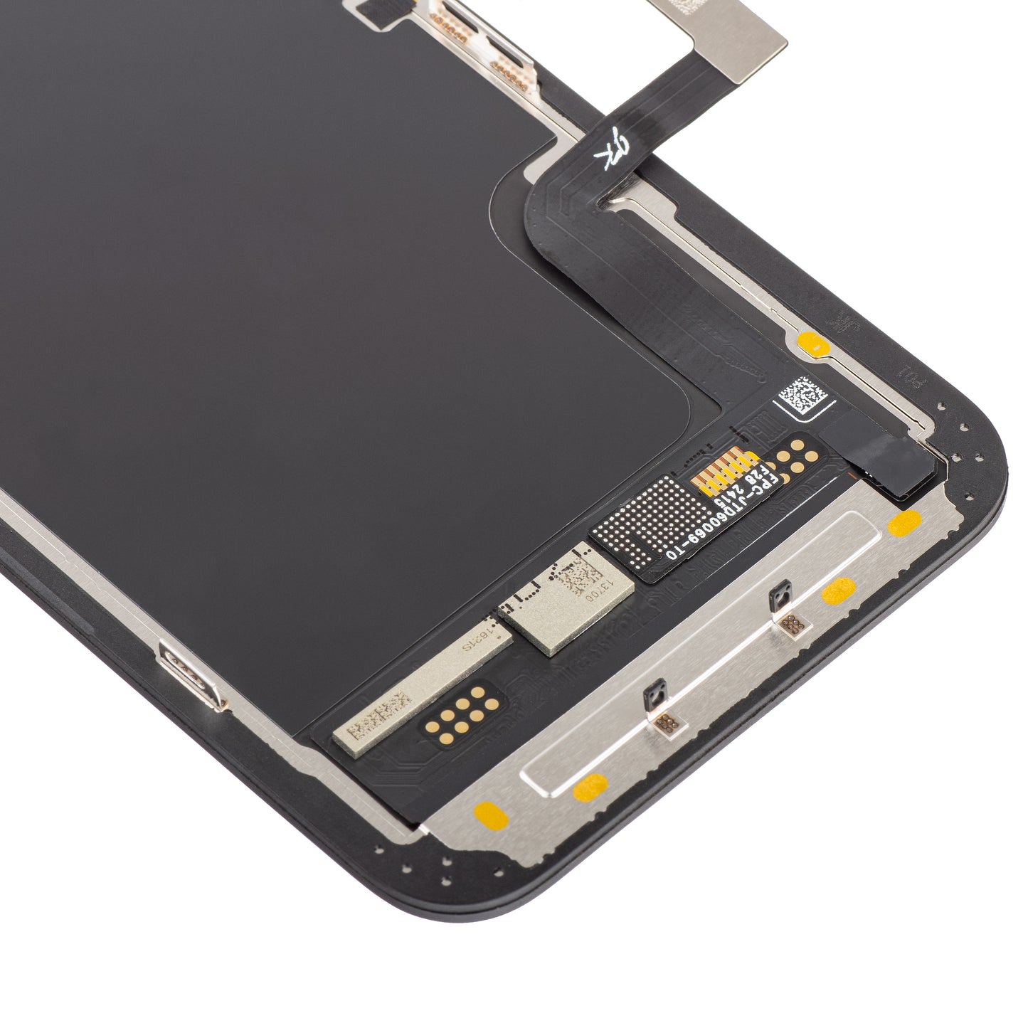 Display cu Touchscreen JK pentru Apple iPhone 13 mini, cu Rama, Versiune LCD In-Cell, Negru