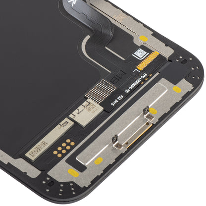 Display cu Touchscreen JK pentru Apple iPhone 12 mini, cu Rama, Versiune LCD In-Cell IC Movable, Negru