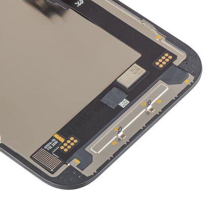 Display cu Touchscreen JK pentru Apple iPhone 16, cu Rama, Versiune LCD In-Cell IC Movable, Negru