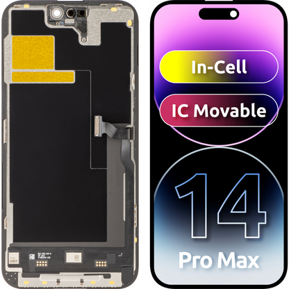Display cu Touchscreen JK pentru Apple iPhone 14 Pro Max, cu Rama, Versiune LCD In-Cell, Negru