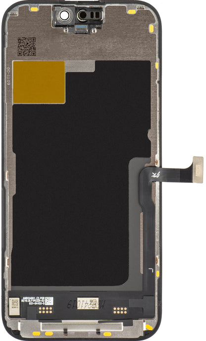 Display cu Touchscreen JK pentru Apple iPhone 15 Pro, cu Rama, Versiune LCD In-Cell, Negru