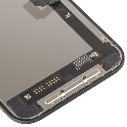 Display cu Touchscreen JK pentru Apple iPhone 17, cu Rama, Versiune LCD In-Cell IC Movable, Negru