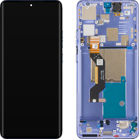 Display cu Touchscreen Motorola Edge 50 Pro, cu Rama, Mov (Luxe Lavander), Service Pack 5D68C24093