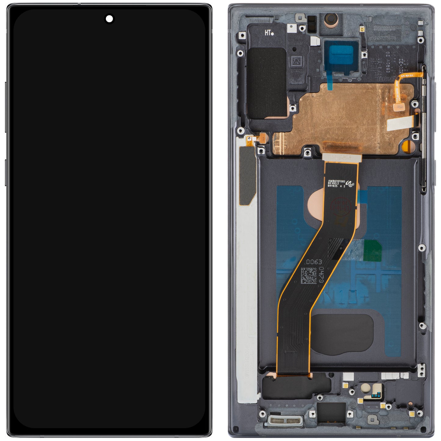 Display cu Touchscreen MP compatibil cu Samsung Galaxy Note 10+ N975, cu Rama, Versiune OLED, Negru