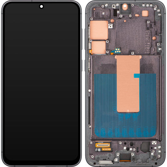 Display cu Touchscreen MP compatibil cu Samsung Galaxy S23+ S916, cu Rama, Negru