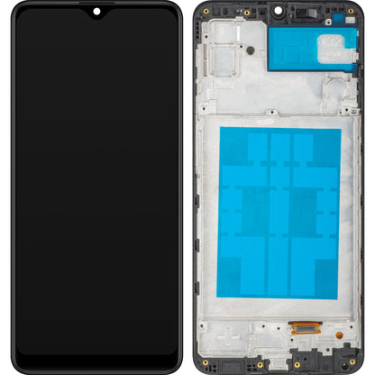 Display cu Touchscreen MP compatibil cu Samsung Galaxy M32 M325, cu Rama, Negru