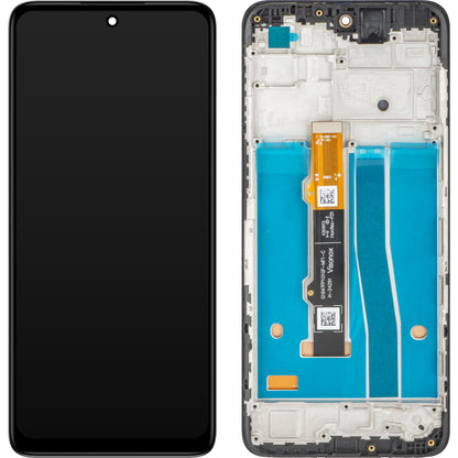 Display cu Touchscreen MP compatibil cu Motorola Moto G42, cu Rama, Negru