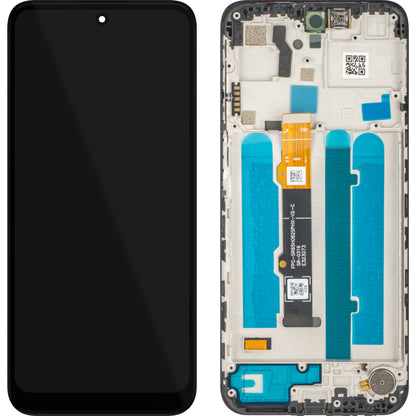 Display cu Touchscreen MP compatibil cu Motorola Moto G41, cu Rama, Negru