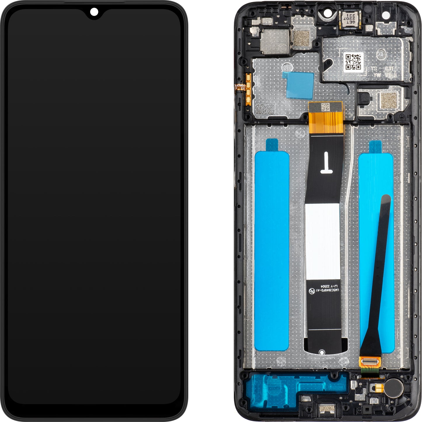 Display cu Touchscreen MP compatibil cu Xiaomi Redmi 12C, cu Rama, Negru, Swap