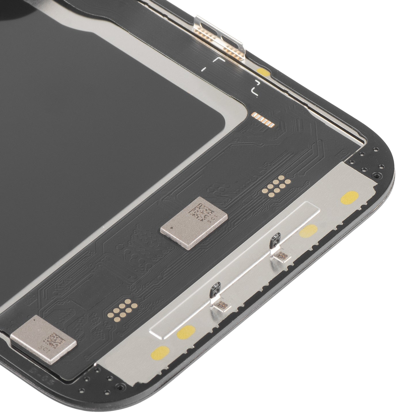 Display cu Touchscreen MP compatibil cu Apple iPhone 14 Pro, cu Rama, Versiune Soft OLED IC Movable 120Hz FHD, Negru