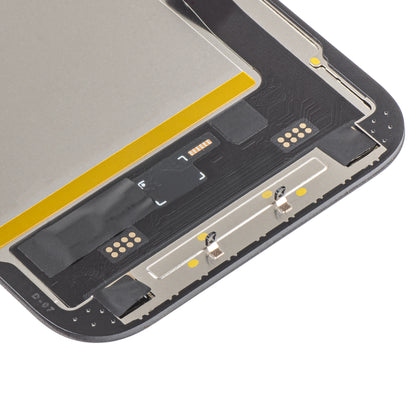 Display cu Touchscreen MP compatibil cu Apple iPhone 15, cu Rama, Versiune Soft OLED FHD IC Movable, Negru