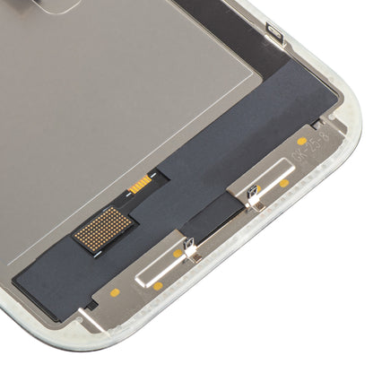 Display cu Touchscreen MP compatibil cu Apple iPhone 16 Pro, cu Rama, Versiune OLED FHD IC Movable, Negru