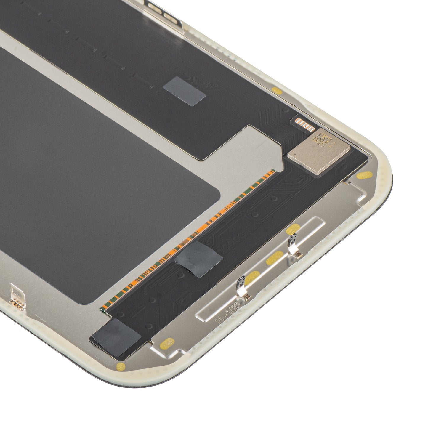 Display cu Touchscreen MP compatibil cu Apple iPhone 17 Pro Max, cu Rama, Versiune OLED FHD IC Movable, Negru