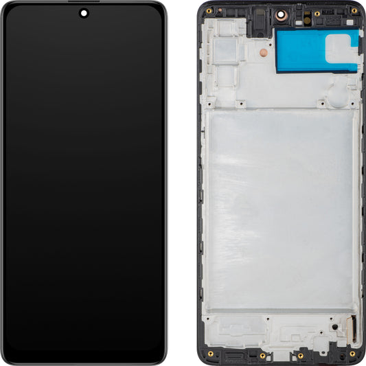 Display cu Touchscreen MP compatibil cu Samsung Galaxy M51 M515, cu Rama, Versiune OLED, Negru