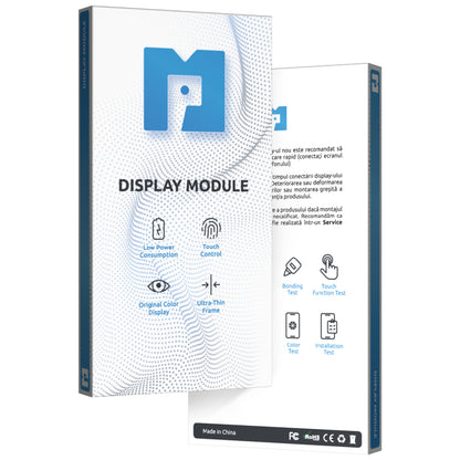 Display cu Touchscreen MP compatibil cu Apple iPhone 12 / 12 Pro, cu Rama, Versiune OLED Diagnostic, Negru