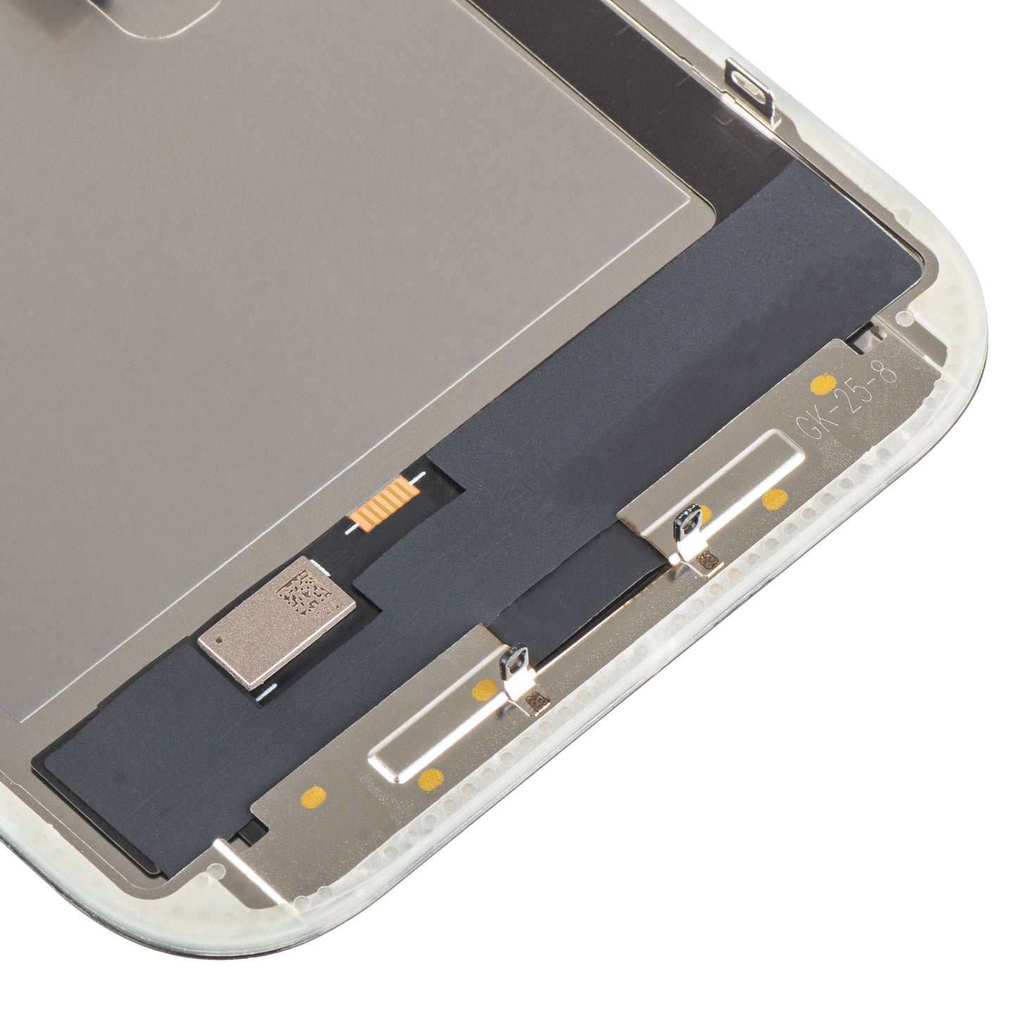 Display cu Touchscreen MP compatibil cu Apple iPhone 16 Pro, cu Rama, Versiune OLED FHD IC Movable, Negru