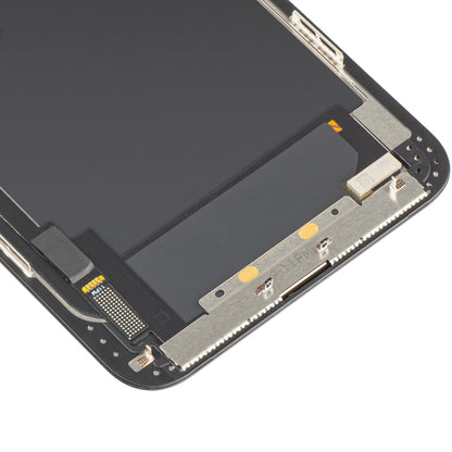 Display cu Touchscreen MP compatibil cu Apple iPhone 11 Pro Max, cu Rama, Versiune OLED FHD IC Movable, Negru, Resigilat