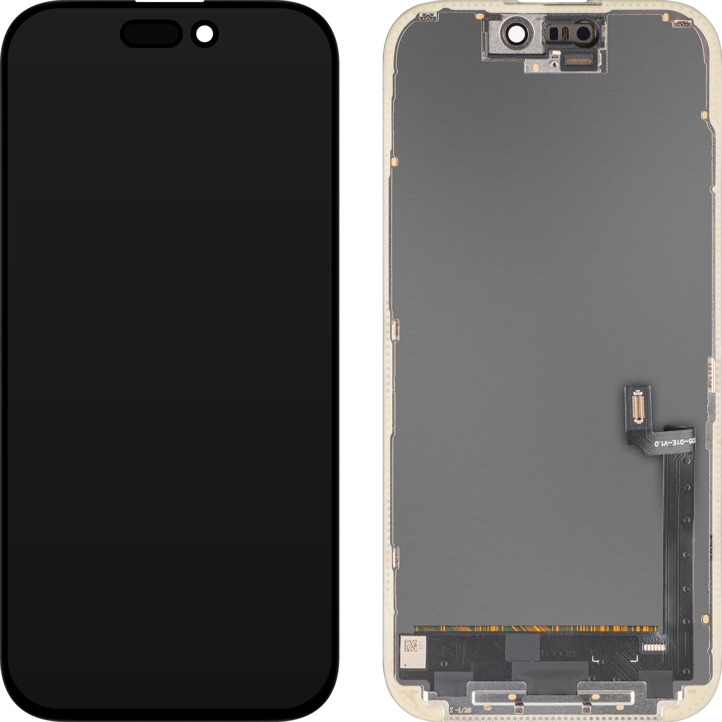 Display cu Touchscreen MP compatibil cu Apple iPhone 17, cu Rama, Versiune OLED FHD IC Movable, Negru