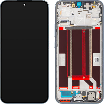 Display cu Touchscreen Oppo Reno14 FS 5G / Reno14 F, cu Rama, Albastru (Opal Blue), Service Pack 621029000593