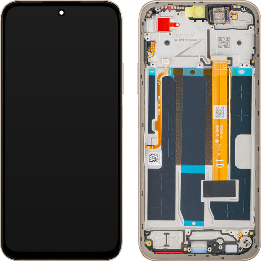Display cu Touchscreen Oppo A6 4G, cu Rama, Auriu (Aurora Gold), Service Pack 621029000744