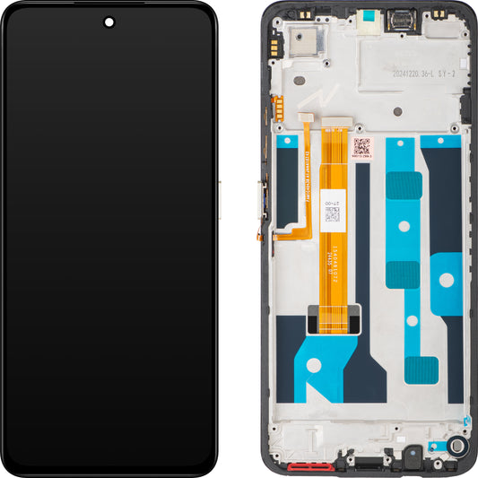 Display cu Touchscreen Realme C75, cu Rama, Galben, Service Pack 621029000380