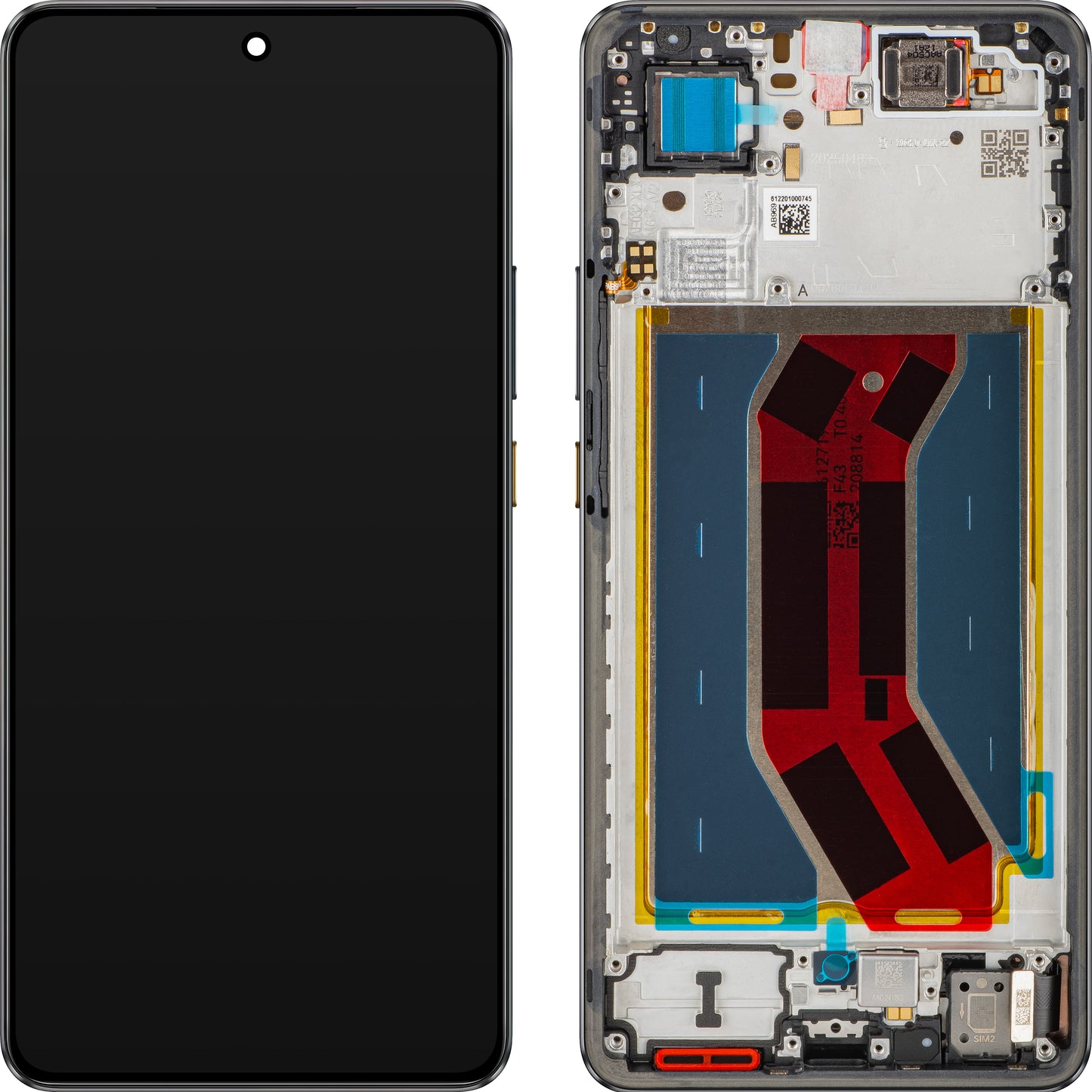 Display cu Touchscreen Realme GT 7T, cu Rama, Negru (IceSense Black), Service Pack 621029000574