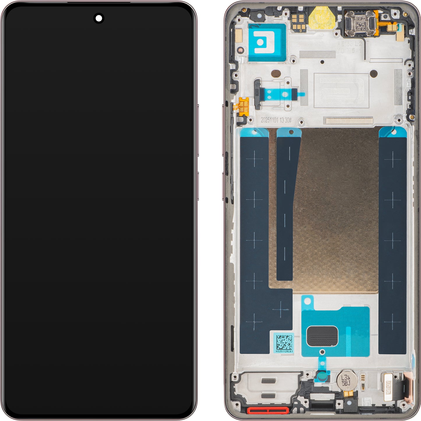 Display cu Touchscreen Realme 16 Pro+, cu Rama, Roz (Camellia Pink), Service Pack 621029000808