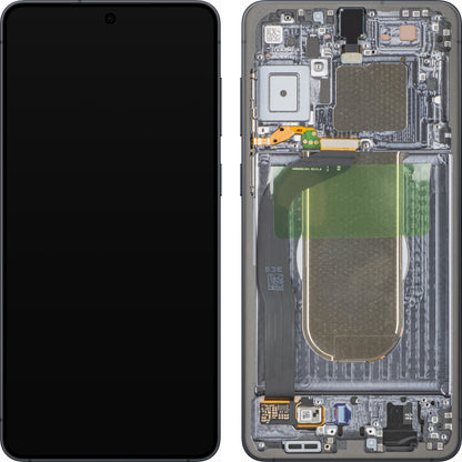 Display cu Touchscreen Samsung Galaxy S25 Edge S937, cu Rama, Negru (Titanium Jetblack), Service Pack GH82-37224C