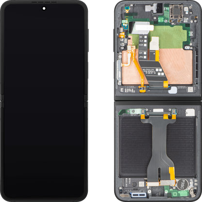 Display cu Touchscreen Samsung Galaxy Z Flip7 FE F761, cu Rama, Sub Inner, Negru, Service Pack GH82-37734A
