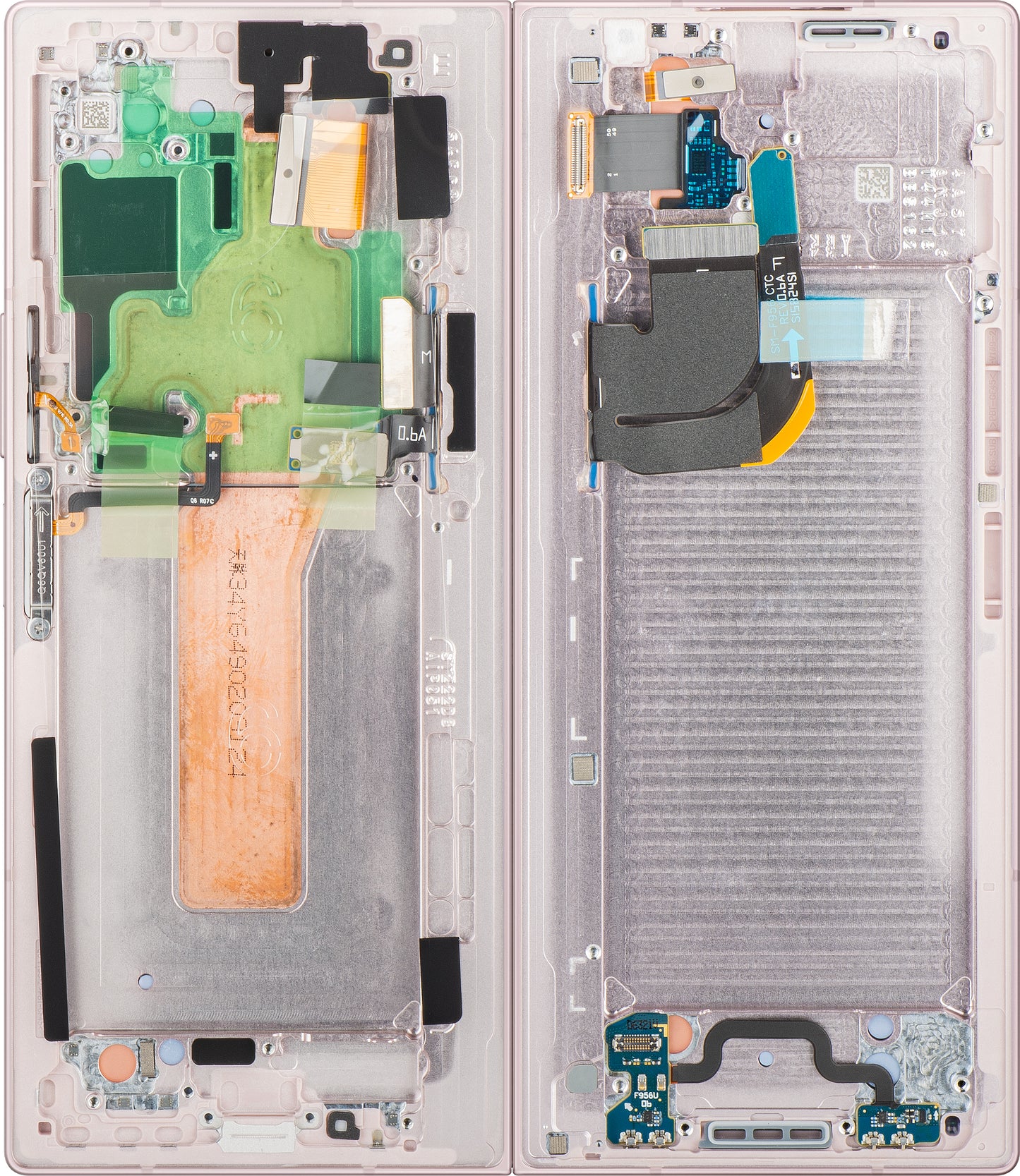 Display cu Touchscreen Samsung Galaxy Z Fold6 F956, cu Rama, Sub Inner, Roz, Service Pack GH82-35042B