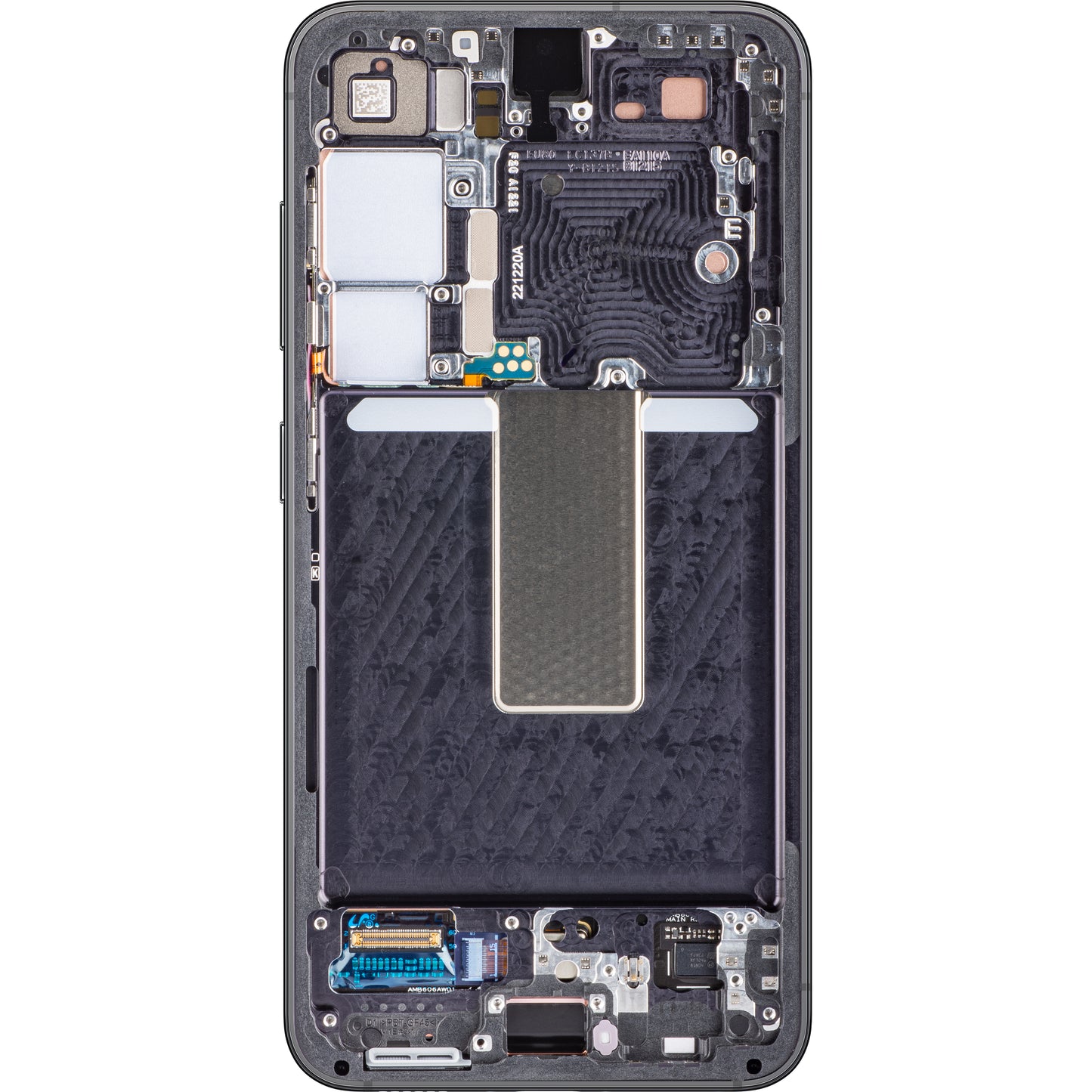 Display cu Touchscreen Samsung Galaxy S23 S911, cu Rama, Negru (Phantom Black), Service Pack GH82-30480A