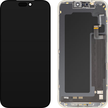 Display cu Touchscreen si Senzor Proximitate Lumina MP compatibil cu Apple iPhone 17 Pro Max, cu Rama, Versiune Soft OLED FHD 120Hz Diagnostic, Negru