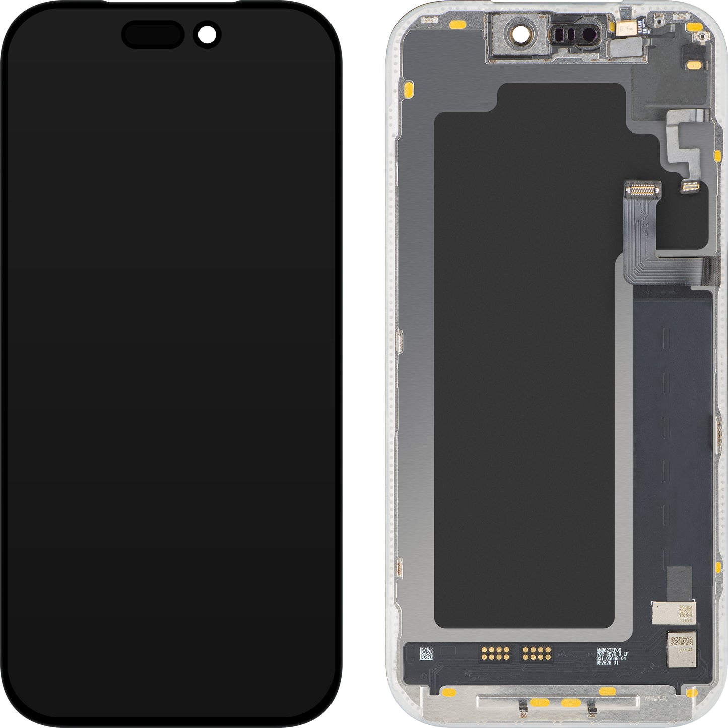 Display cu Touchscreen si Senzor Proximitate Lumina MP compatibil cu Apple iPhone 17 Pro, cu Rama, Versiune Soft OLED FHD 120Hz Diagnostic, Negru